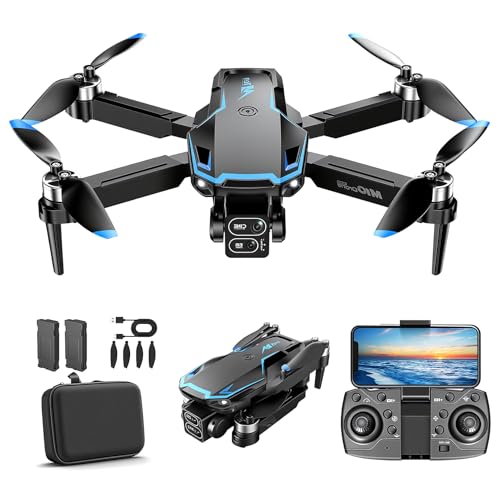 Drone with Camera for Kids Adults Beginners FPV RC Mini Drone One-Key Take Off/Landing 3 Speeds