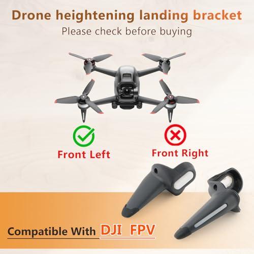 for DJI FPV Landing Gear Left Front Drone Accessories for DJI FPV Combo Bracket Landing Legs Protector Rear Bracket Accessories with Repair Tool（Left Front）