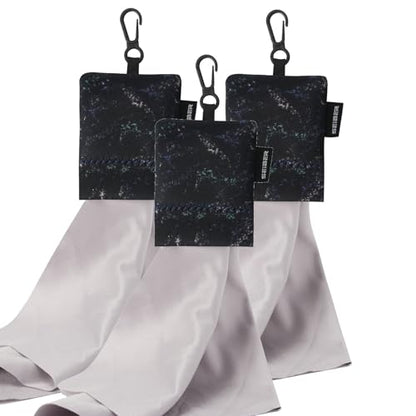 SEIBER Microfiber Eyeglass Cleaning Cloth,With Neoprene Pouch, 3p,Camo Dark - color: Camo Dark-(3pack)