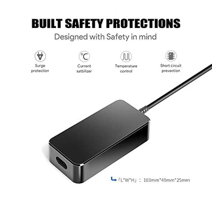 KFD AC Adapter 13.05V 3.85A 50W Charger Replacement for DJI Spark Drone Battery and Controller Power Supply Cord with 5V 2A USB Port