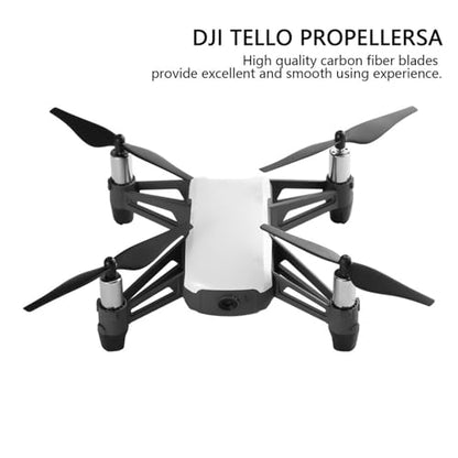 RC Drone Blade Propeller, 2 Pairs Carbon Fiber Quick Release Propeller Set for Tello Drone Quadcopter(black)