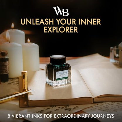 Wordsworth & Black Fountain Pen Ink Bottle, 30ml, Green, Smooth - color: Green