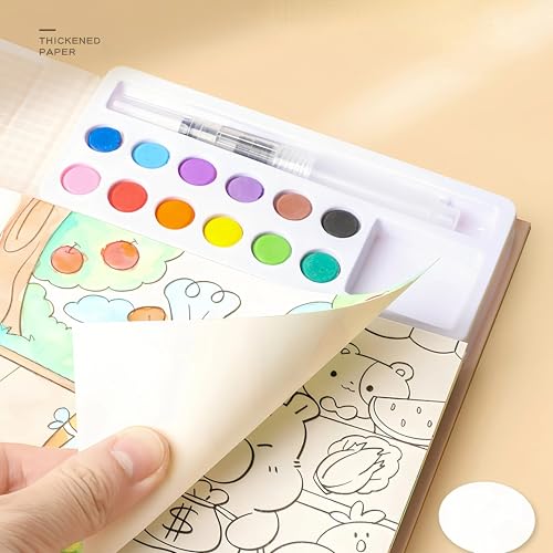 Watercolor Workbooks 200GSM Paper 24 Sheets, 1 Panda - color: Panda