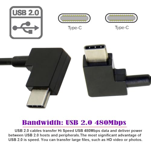 cablecc Remote Controller OTG Data Cable Type-C to Type-C USB-C Compatible with FPV Aerial Photography Mavic Pro Platinum Mavic Pro RC Accessories - style: Type-C to Type-C