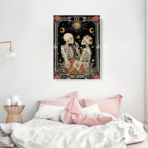 Skull Diamond Art Kits for Adults Funny Diamond Painting Kit for Beginner - color: DP03270