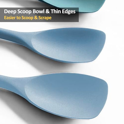 Vovoly Silicone Spatula Spoon, 11 IN, Starry Blue, Spoonulas Heat Resistant - color: Starry Blue
