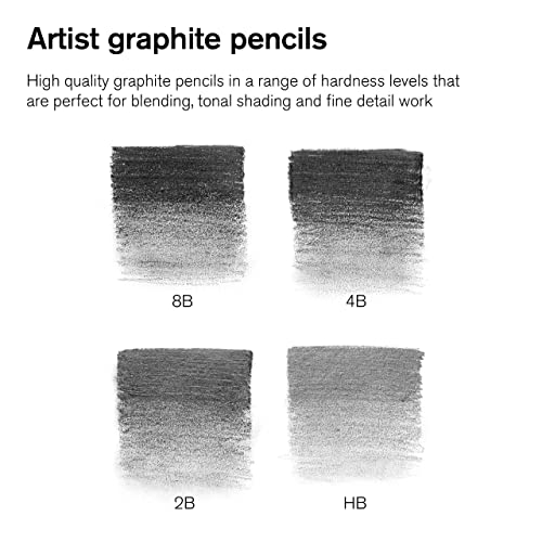 Winsor & Newton Studio Collection, Graphite Pencils, Set of 5 - style: 5 Graphite Pencils
