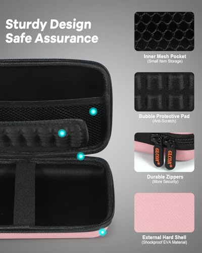 Gentle-Pink Hard Shell Carrying Case for External Hard Drive - color: Gentle-Pink