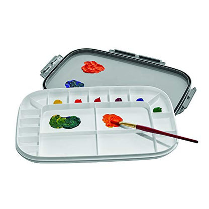 Deflecto Well Painter's Palette, 13.3′′ x 9.2′′ x 1.2′′