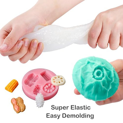 BBDINO Super Elastic Silicone Mold Making Kit 8A Clear 1 Gallon 8.8 lbs - color: 141 Oz Clear