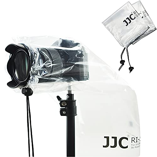 2Pack Camera Rain Cover Clear Waterproof Sleeve for Camera w Lens up to 11" - color: (2Pack)for Most Camera