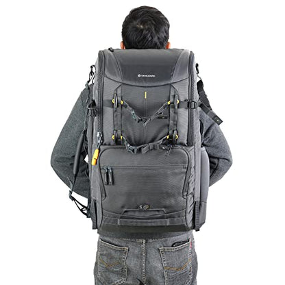 VANGUARD Alta Sky 68 Camera Backpack for pro DSLR/Mirrorless Camera with Grip Attached and 600mm/800mm lens - size: Alta Sky 68