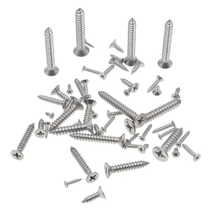 M2.2-M5.5 304 SS Phillips Flat Head Pointed Self Tapping Screws Kit - size: M2.2 M2.6 M2.9 M3.5 M4.2 M4.8 M5.5