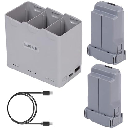 Intelligent Flight Battery Plus (2-Pack) with Two-Way Charging Hub for DJI Mini 5 Pro, Mini 4Pro, Mini3, Mini3 Pro Drone, 5000mAh 50 Mins Max Flying Time Upgraded Drone Batteries Kit
