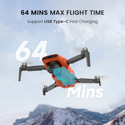 FIMI Mini 3 Drone with Camera for Adults 4K, Upgraded Imaging Module, 3-Axis Gimbal, 9KM HD Transmission, 4K/60fps 48MP Camera, AI Night Vision, Auto Return, Visual Tracking, 64min Flight