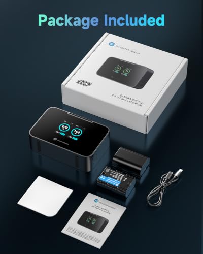 FirstPower LP-E6P Battery and 20W Dual Fast Charger for Canon Cameras