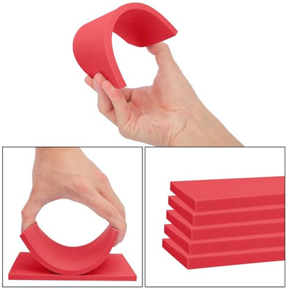 25 Pcs 4"x6" Rubber Carving Blocks, Linoleum Blocks - color: 25 Pcs 4"x6" Red, size: 25 Pcs 4"x6"