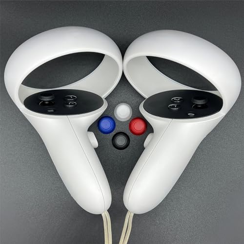 2PCS Black Replacement Thumbsticks for Meta Quest 3, Quest 3S Controller, Analog Thumb Sticks for Oculus Quest 2, for Quest Pro - High Precision Design, Durable Material, Tools Included - color: Black