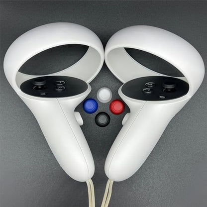 2PCS Black Replacement Thumbsticks for Meta Quest 3, Quest 3S Controller, Analog Thumb Sticks for Oculus Quest 2, for Quest Pro - High Precision Design, Durable Material, Tools Included - color: Black