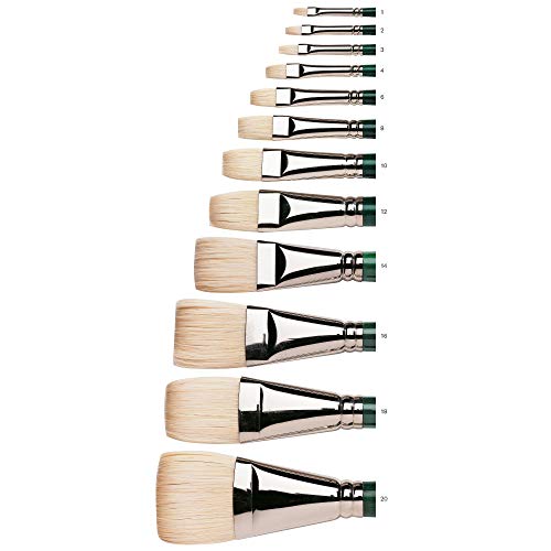 Winsor & Newton Winton Hog Bright #4 Bristle Brush - size: #4, style: Bright