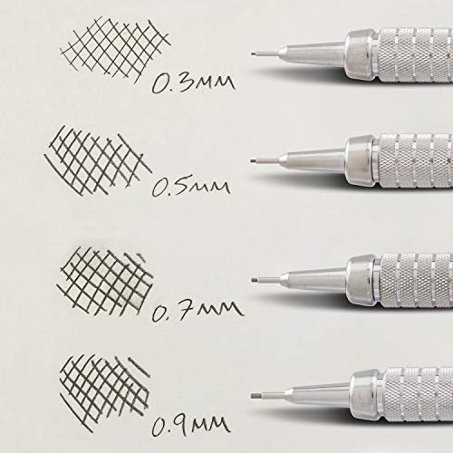Pentel GraphGear 500 Mechanical Drafting Pencil, (0.5mm), Fine Line, Refill Lead and Mini Eraser (PG525LEBP)