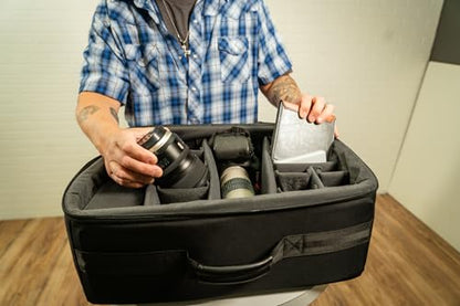VANGUARD Divider Bag 46 Customizable Insert/Protection Bag for DSLR Camera, Lenses, Accessories, 26 Liter Capacity - size: DIVIDER BAG 46