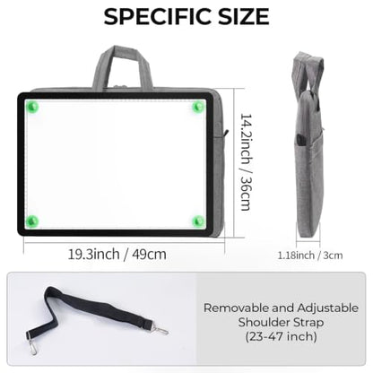 Rechargeable A3 Light pad with Bag,Bright Magnetic Light Box for tracing - size: A3 with Bag(Rechargeable)