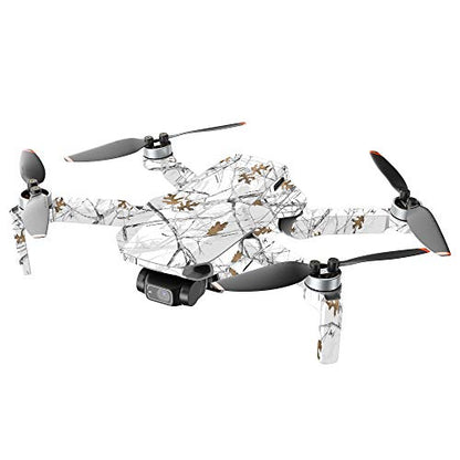 MightySkins Compatible with DJI Mini 2 Portable Drone - Conceal Snow | Protective, Durable, and Unique Vinyl Decal wrap Cover | Easy to Apply, Remove, and Change Styles | Made in The USA - color: Conceal Snow
