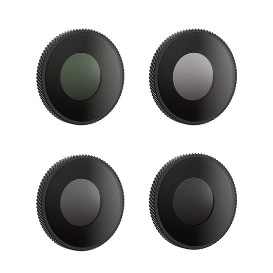 Filter Set for DJI Action 4, HD Optical Glass, Aluminum Alloy Frame Drone Camera Lens Filter Drone Lens Accessory (ND8+ND16+ND32+CPL) - color: ND8+ND16+ND32+CPL