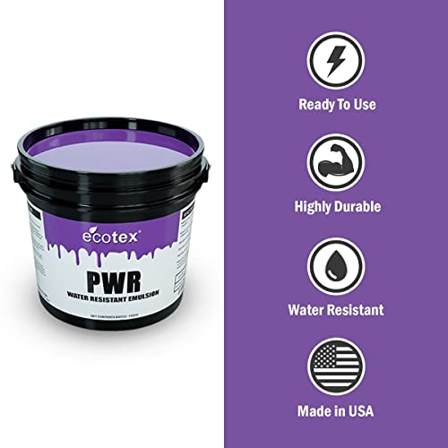 Ecotex® PWR Screen Printing Emulsion - Plastisol & Water Based Ink, 1 Pt - size: 16 Fl Oz (Pack of 1)