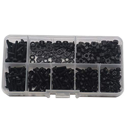 ShareGoo M3 Nylon Standoffs Hex Spacers Screws Bolts Screws Nuts Assorted kit for RC FPV Drone Quadcopter Frame Audunio PCB Board