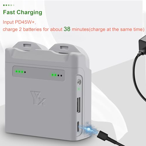 45W Dual Two-Way Battery Charger with Storage Charge for DJI Neo