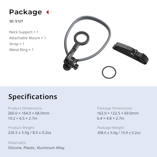 SMALLRIG Magnetic Phone Holder Action Camera Neck Mount with Chest Strap - style: for Phone & Action Camera