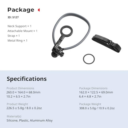 SMALLRIG Magnetic Phone Holder Action Camera Neck Mount with Chest Strap - style: for Phone & Action Camera