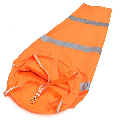 60 Inches Airport Windsock Rip-Stop Outdoor Rainbow Wind Measurement Sock Bag with Reflective Belt