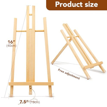 AROIC 8 Pack 15 Inch Wood Easels, Easel Stand for Painting Canvases - style: 15"-8p