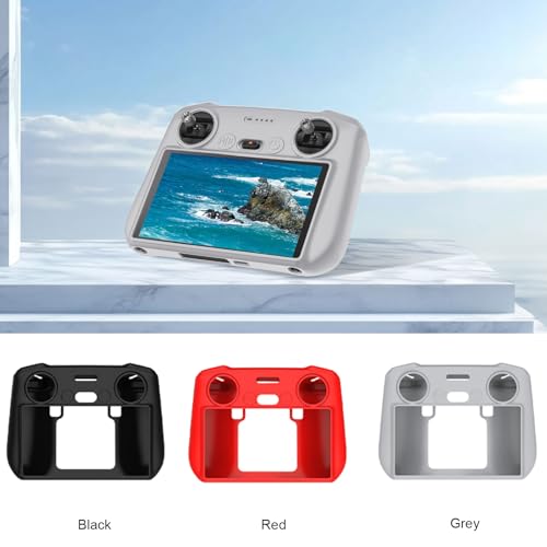 RC Protective Silicone Cover for DJI RC Drone Remote Controller, Anti-Glare Screen Shade & Shockproof Case Controller Accessories,Compatible with DJI Mavic 3/DJI Mavic 3 Cine/DJI Mini 3 Pro - color: Grey, style: RC Remote Controller
