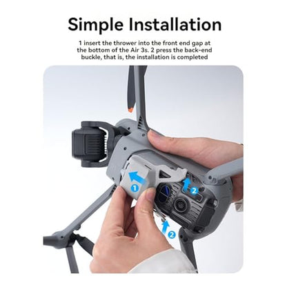 Drone Airdrop System for DJI Air 3S Photosensitive Thrower Transport Delivery Payload Release Air Dropping Device