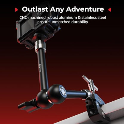 SMALLRIG Magic Arm with Super Clamp for Action Cameras, with 2-Pong Adapter - size: 11''+action camera mount