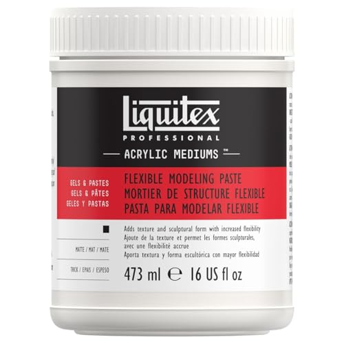 Liquitex Professional Flexible Modeling Paste, 473ml (16-oz) - color: Flexible Modeling Paste, size: 16 Fl Oz (Pack of 1), style: 16-oz