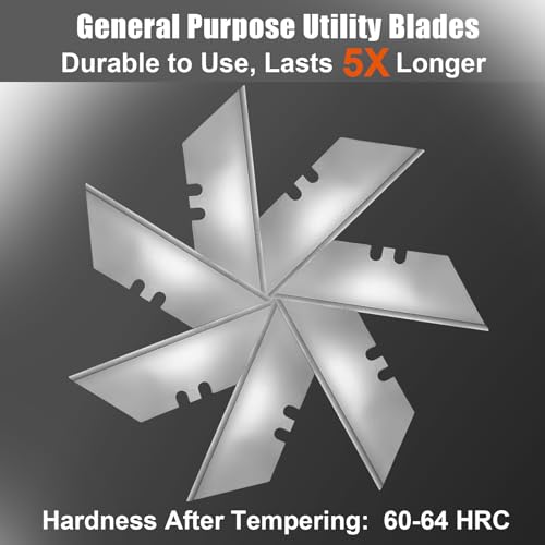 Vickay 30 Pack Utility Knife Blades, SK5 Box Cutter Blades, Razor Blades - color: Silver, size: 30 Pack