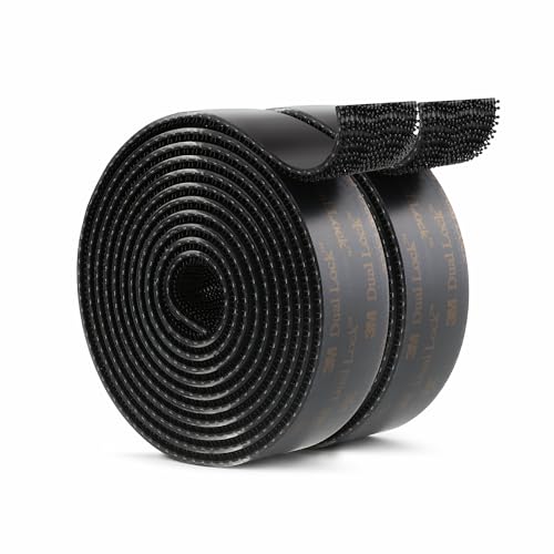 3M Dual Lock SJ3550 Reclosable Fastener, 1"×6ft, Black, 2 Pack - size: 1"×6ft, style: 2 Pack