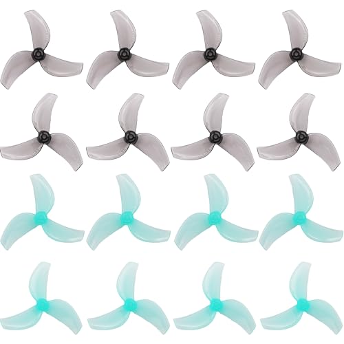 Gemfan 1611 40mm 3-Blade Propellers 1.5mm Shaft for FPV Drone(Gray+Blue) - color: Gray+blue