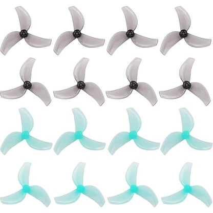 Gemfan 1611 40mm 3-Blade Propellers 1.5mm Shaft for FPV Drone(Gray+Blue) - color: Gray+blue