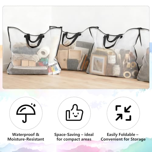 TOTiyea Art Portfolio Bags with Handle 7 Pack 15.75"x21.65" & 9.25"x12.6"