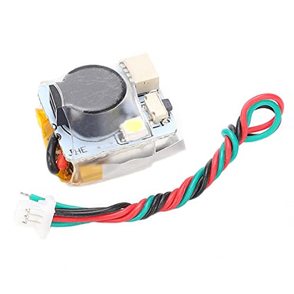 Drfeify RC Buzzer Alarm, 100DB High Decibel Drone Finder Buzzer for FPV Racing Drone, with LED White Light and Auto Charging for BF CF Controller