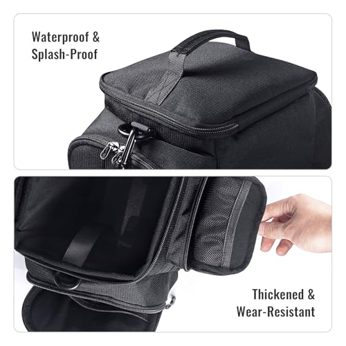 Carrying Case for Steam Machine - Waterproof Travel Storage Bag with Multiple Pockets for Controllers, Cables, Portable Hard Drive, Padded Protection, Durable Polyester, Portable Organizer