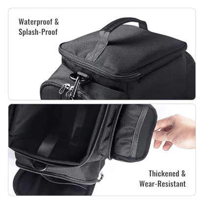 Carrying Case for Steam Machine - Waterproof Travel Storage Bag with Multiple Pockets for Controllers, Cables, Portable Hard Drive, Padded Protection, Durable Polyester, Portable Organizer