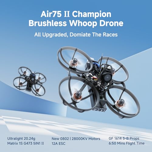 BETAFPV Air75 II Brushless Whoop Quadcopter, for Champion FPV Quadcopter