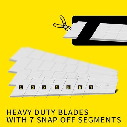 T TOVIA Utility Knife Blades 200 Pack, 25MM SK5 Box Cutter Blades Refills - size: 200pcs